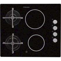 Kuhališče kombinirano Electrolux EGE6172NOK, 2x plin, 2x steklokeramika, širina 60 cm