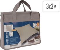 Senčnik kvadratni, bež 3x3 m, Koop.