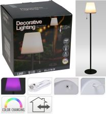 Svetilka stoječa spreminja barve 106 cm, USB, Koop