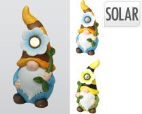Figura vrtni palček s solarno lučko 42 cm, Kop.