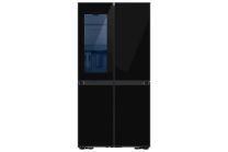Hladilnik ameriški Samsung Bespoke RF65DB970E22EO, višina 185,3 cm, širina 91,2 cm, črn, prozorna vrata
