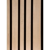 Panel akustični, Decowall blend, Hrast svetel, različne širine, 260x30x1,7cm, PEFC 