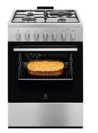 Štedilnik kombinirani Electrolux LKM660022X, 3 plin 1 elektrika, 60cm, Inox, Steam Bake