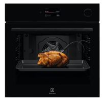 Pečica Electrolux LOC9P3XZ, Parna 25% + piroliza, črno steklo