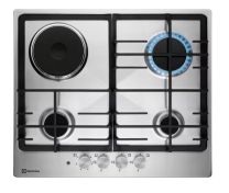 Plošča Electrolux KGM64311X, 3 plin 1 elektrika Inox