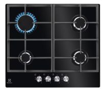 Plošča Electrolux KGG6426K, 4 plin Črno steklo