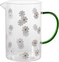 Vrč steklen Flowers, 1l