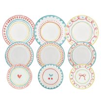 Krožnik garnitura Madison Cherry Pop 18/1, porcelan