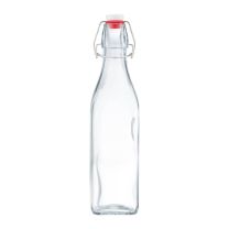 Steklenica z vakuum. zamaškom, štirioglata, 500ml  
