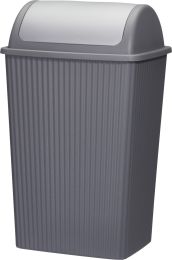 Koš za smeti 10l, Rolltop, antracit/siv