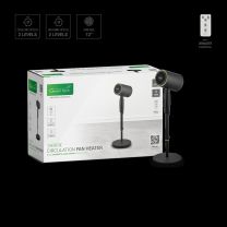 Ventilator samostoječi in grelec Green Tech 50 W, fi 30 cm, gretje 2200 W