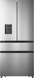 Hladilnik francoski Hisense RF540N4WIE, višina 181,7 cm, širina 79,4 cm, 480 L, ledomat, metal cooling, inox