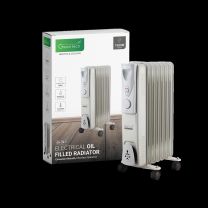 Radiator oljni Green Tech 1500W, 7 reber, bel
