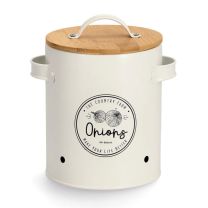 Doza kovinska za čebulo Onions, bambus pokrov, 1900ml
