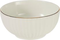 Skleda z zlatim robom, 480 ml, porcelan