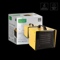 Grelec električni keramični Green Tech 3000W, industrijski, rumen