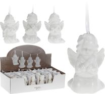 Dekoracija viseči božični angel iz porcelana, 9 cm