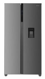 Hladilnik ameriški Heinner HSBS-H439NFXWDE++, višina 177 cm, širina 90 cm, dozirnik vode, NoFrost, inox