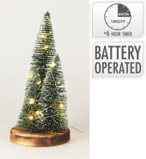 Smrečice novoletne LED osvetlitvijo 30 cm, set 3/1
