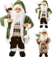 Figura božična božiček zeleno/rjav 60 cm