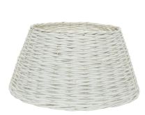 Košara pletena za božično drevo bela, fi 70cm, v 28 cm