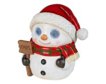 Figura božična snežak LED, 29 cm