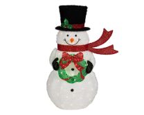 Figura božična snežak LED, 123 cm
