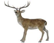 Figura jelen, iz umetnega krzna, 92 cm
