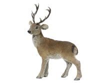 Figura božična jelen, iz umetnega krzna, 36 cm