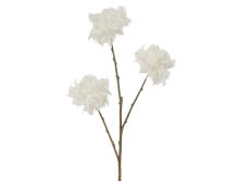 Umetno cvetje rožica bela, 75 cm
