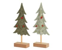 Dekoracija, božično drevesce iz filca, zelena, 25 cm