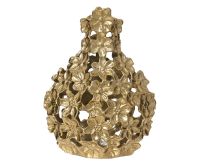 Vaza, aluminijasta, zlata, 30,5 cm