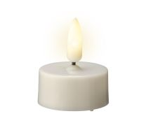 Sveča čajna LED bela, 4,7 cm, 6/1