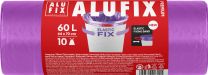 Vrečke za smeti z elastičnim trakom Alufix, 60l, 10/1, vijolične
