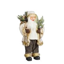 Figura božiček rjavo/bel 60 cm