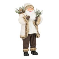 Figura božiček belo/rjav, 90 cm
