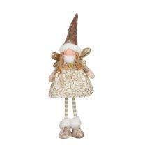 Figura punčka angel, zlata 40 cm