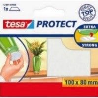 Blazinica zaščitna Protect, pravokotna iz filca, bela 100mm x 80mm
