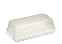 Pladenj s pokrovom za pecivo / kruh  pvc 40x19x14cm 
