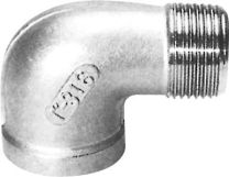 KOLENO INOX  zun/na    1/2" DN15  92'  INOX 316