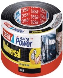 Trak lepilni večnamenski Tesa Extra Power, črn, 50m x 50mm