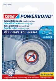 Trak lepilni obojestranski za ogledala Tesa Powerbond Mirror,bel, 1,5m x 19mm