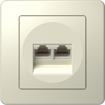 VTIČNICA KOM.EKONOMIK BISBE RJ45 2XCAT5e TEM KE39IW-B