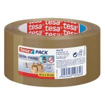 Trak lepilni pakirni  Tesa Ultra Strong, rjav, 66m x  50mm