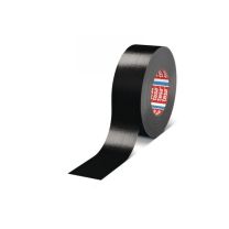 Trak lepilni večnamenski tkaninski Tesa Professional,črn, 25m x 50mm