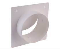 rozeta stenska notranja z loputo 125 mm pvc okrogla