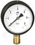 MANOMETER PTL fi  63    0 -   16 bar, cl 1,6% spodaj priklop 1/4" Ms, kovinsko ohišje-črno