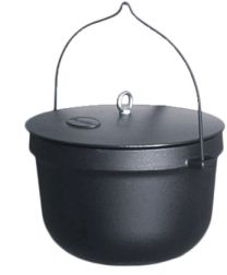 Kotliček+ pokrov 20 L litoželezo-emajl Pl.