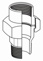 PRIVIJALO ČRNO 5/4" ZN, art 331 - TITAN